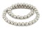 The Bead Chest Natural 8mm Wooden Beads in Antiqued Silver for Jewelry Making – Round Loose Wood Spacer Beads I Approximately 51 Beads